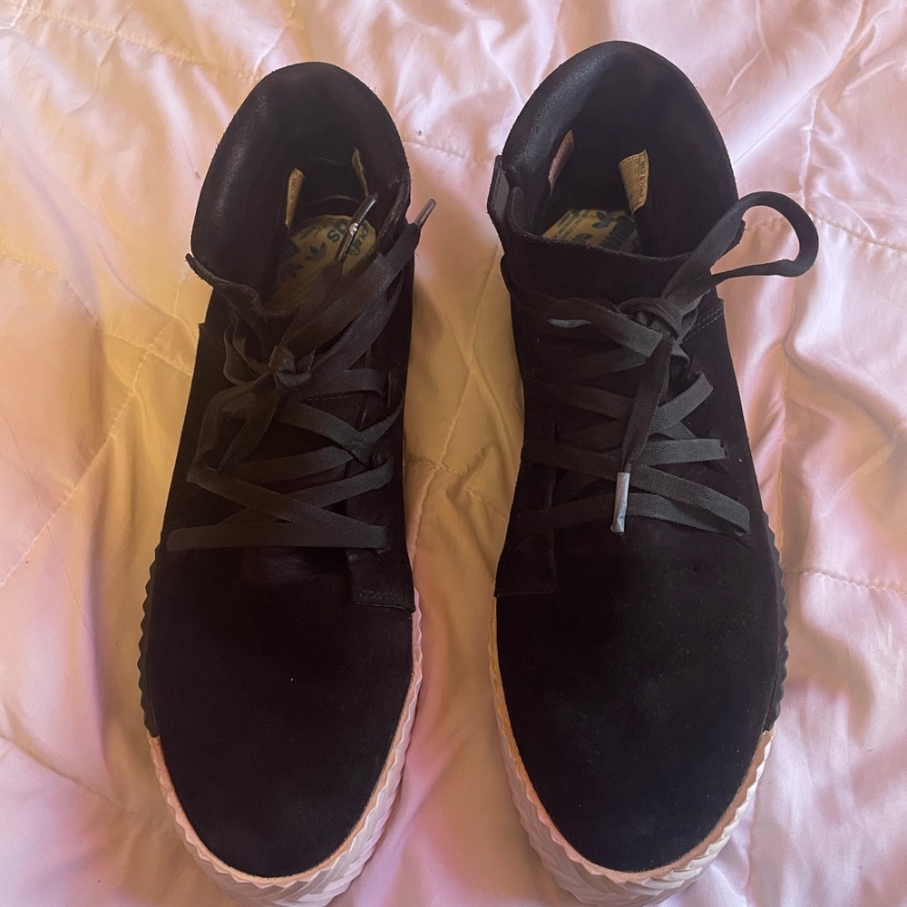 Black Suede mid-top Alexander Wang sneakers